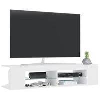 Tv-meubel met LED-verlichting 135x39x30 cm wit - thumbnail