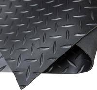 Tapijt Exma Zwart Natuurlijk rubber 1 x 10 m Diamant - thumbnail