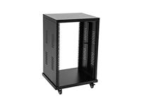 Roadinger SR-19 19 inch rack 18 HE Staal Incl. wielen - thumbnail