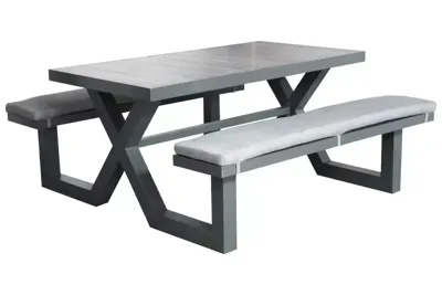 Aluminium picknicktafel 160cm antraciet