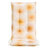 Tuinstoelkussen Dandy - geel - 123x50x8 cm - thumbnail