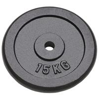Halterschijven 2 st 2x15 kg gietijzer - thumbnail
