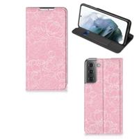 Samsung Galaxy S21 FE Smart Cover White Flowers - thumbnail