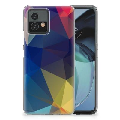 Motorola Moto G72 | TPU Hoesje | Polygon Dark Motorola Moto G72 | TPU Hoesje | Polygon Dark
