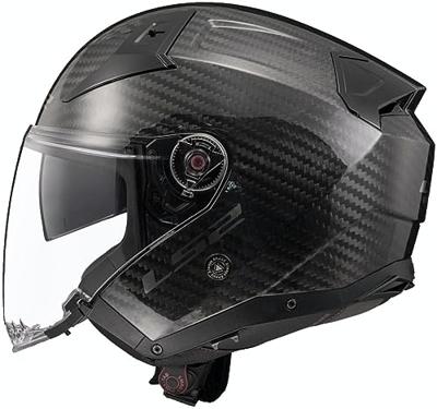 LS2 jethelm "of603 infinity ii carbon solid" helmet infinity ii carbon black gr. s