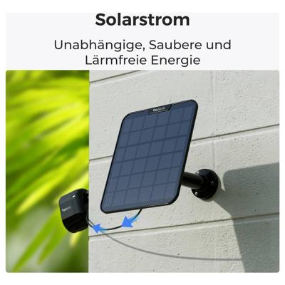 Reolink Zonnepaneel REOLINK - Solar Panel 2 Schwarz 5.8W Solar Panel 2-B-Type-C