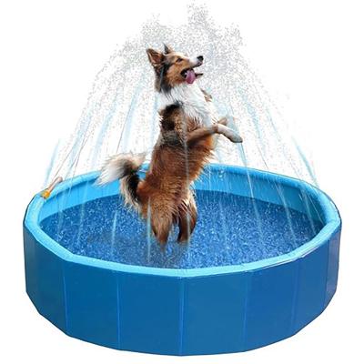 Coolpets Splash sprinkler pool - hondenzwembad - 120x30cm