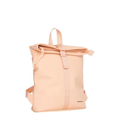 New Rebels Branson - Los Angeles Rolltop Backpack Mini Salmon | 7L Waterafstotende Rugzak van PU