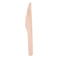Wegwerp Mes Hout 16cm, 50st. - thumbnail