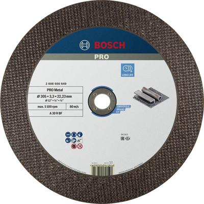 Bosch Accessoires Doorslijpschijf recht Expert for Metal A 30 R BF, 300 mm, 22,23 mm, 3,2 mm 1 stuks - 2608600649