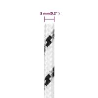 Boottouw gevlochten 5 mmx25 m polyester wit - thumbnail