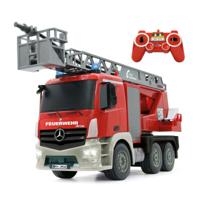 Jamara Brandweerwagen draaibare ladder Mercedes-Benz Antos 1:20 2,4GHz met spray - thumbnail