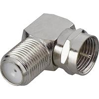 F-connector, haaks[F-stekker -F-koppeling ] ZilverRenkforce - thumbnail