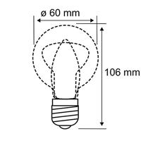 Paulmann 28670 LED-lamp Energielabel F (A - G) E27 Peer 6.5 W = 48 W Warmwit (Ø x h) 60 mm x 106 mm 1 stuk(s) - thumbnail