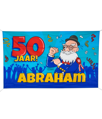 Gevelvlag Abraham Cartoon (90x150cm)