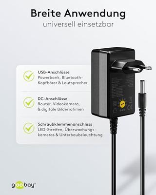 Goobay Netvoeding 1000mA 12W gestabiliseerd - 7795512