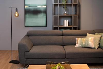 Lucide LEANNE - Vloerlamp - 1xE27 - Zwart