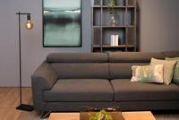 Lucide LEANNE - Vloerlamp - 1xE27 - Zwart - thumbnail