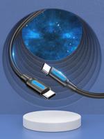 USB-kabel Vention COTBF Zwart 1 m - thumbnail