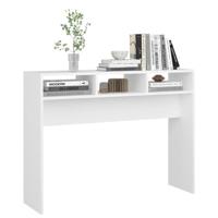 Wandtafel 105x30x80 cm spaanplaat wit - thumbnail