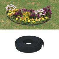 VidaXL Tuinranden 2 st 10 m 10 cm polyetheen zwart - thumbnail