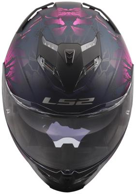 LS2 integraalhelm "ff818 storm iii burst" helmet ff818 storm ii burst matt black/pink xs
