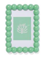 HEMA Fotolijst 10x15 Hout Bolletjes Groen (felgroen) - thumbnail