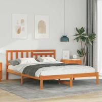 Bedframe Wasbruin 140 x 200 cm Massief grenenhout - thumbnail