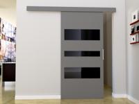 Schuifdeur CORWEL 86 cm grijs - thumbnail