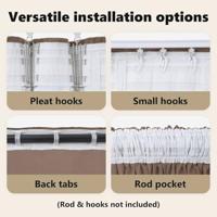 VidaXL Velvet gordijnen 2 pcs cappuccino 175 x 140 cm fluweel - thumbnail