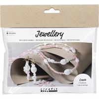 Creativ Company Mini hobbyset sieraden, halskettingen en oorbellen, glans, 1 doos - thumbnail