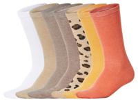 esmara 7 Paar dames sokken (wit/beige/geel, 35-38) - thumbnail
