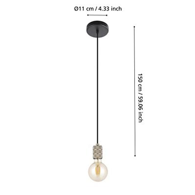 Eglo Zilveren pendelYorth - 43802