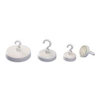 magnetoplan Magnetische haak magnetoplan® 36mm 8kg Ferrit weiß (Ø) 36 mm Rond, Met haak Wit 1 stuk(s) 52636 - thumbnail