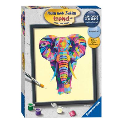 Ravensburger Schilder Op Nummer Kleurrijke Olifant Ravensburger Schilder Op Nummer Kleurrijke Olifant