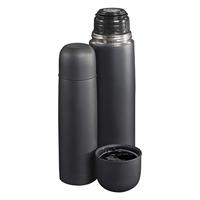 Metaltex Thermosfles 1L Zwart - thumbnail