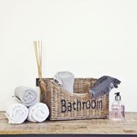 Rieten opbergmand 'Bathroom' - Klein - thumbnail
