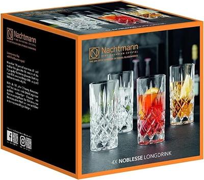 Nachtmann Longdrinkglazen Noblesse - 370 ml - 4 stuks