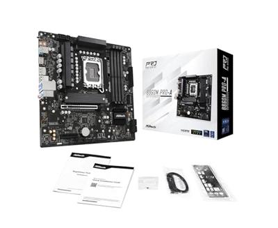 ASRock B860M Pro-A Moederbord Socket Intel LGA 1851 Vormfactor Micro-ATX