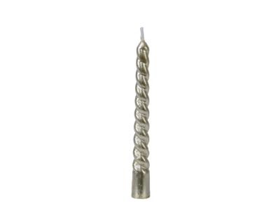 everlands kunstkerstboomkaars goud Ø1,2x10cm set a 8