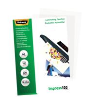 Fellowes lamineerhoes Impress100 ft A3, 200 micron (2 x 100 micron), pak van 100 stuks - thumbnail