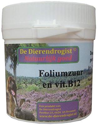 DIERENDROGIST FOLIUMZUUR VITAMINE B12 100 TBL DIERENDROGIST FOLIUMZUUR VITAMINE B12 100 TBL