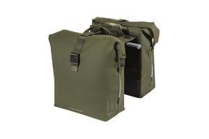 Dubbele fietstas Basil SoHo Nordlicht MIK 41 liter 15 x 31 x 38 cm - Moss Green