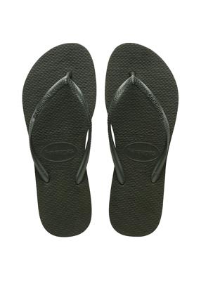 Havaianas Slim green olive Groen maat 3738