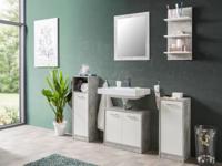 Complete badkamer MADERO 4 deuren wit/beton - thumbnail