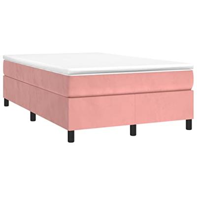 Bedframe fluweel roze 120x200 cm Bedframe fluweel roze 120x200 cm