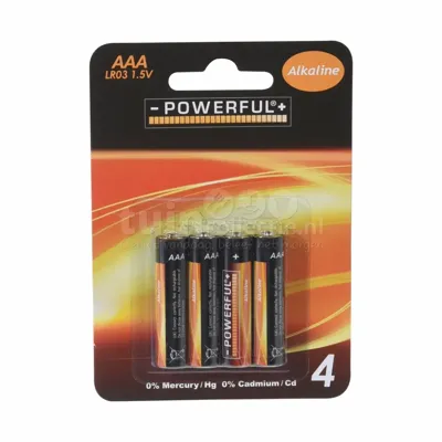 AAA-Batterijen Alkaline 4-pack