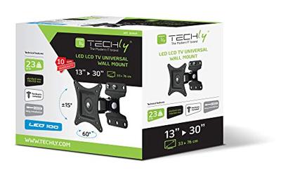 Techly ICA-LCD 201BK 30 Zwart flat panel muur steun