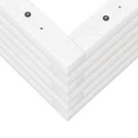 Plantenbak 110x60x23 cm massief grenenhout wit - thumbnail