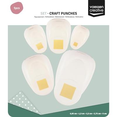 Vaessen Creative • figuurpons set vierkanten 5st.